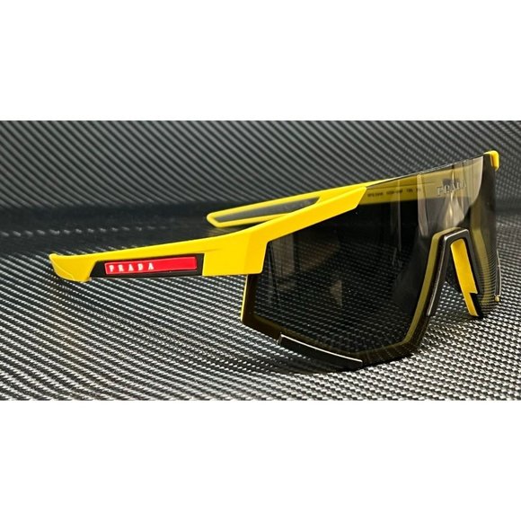 Prada Yellow Men's Shield Sunglasses - Picture 3 of 4